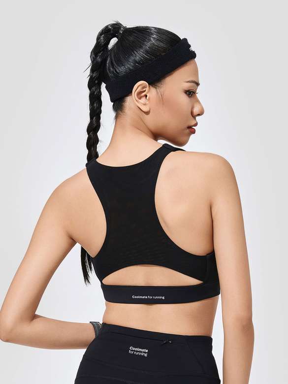 Áo Bra chạy bộ phối lưới Medium Support - undefined