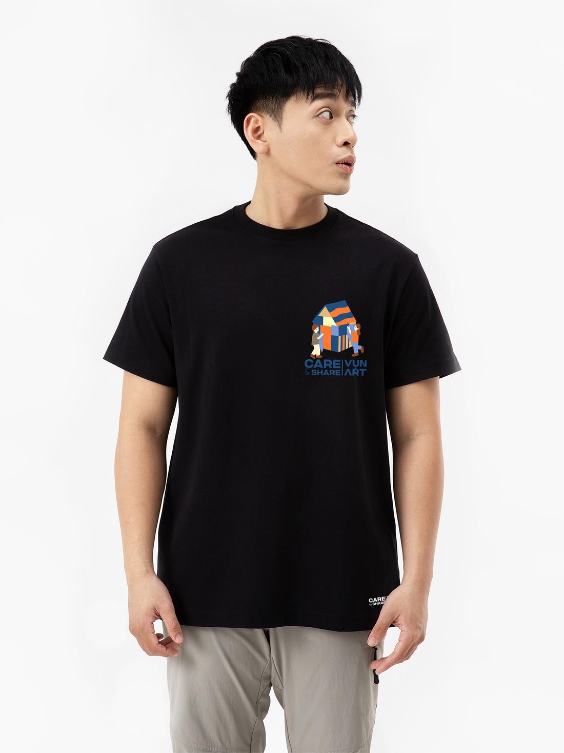 Áo in Cotton Compact CARE SHARE In Lụa VỤN ART III - [Chung tay xây nhà mới] - undefined