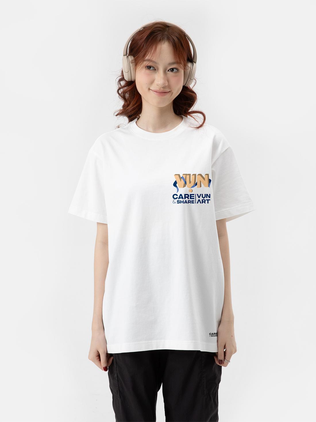 Áo in Cotton Compact CARE SHARE In Lụa VỤN ART IV - [Chung tay xây nhà mới] - undefined