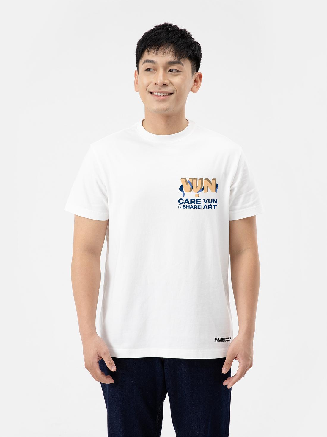 Áo in Cotton Compact CARE SHARE In Lụa VỤN ART IV - [Chung tay xây nhà mới] - undefined