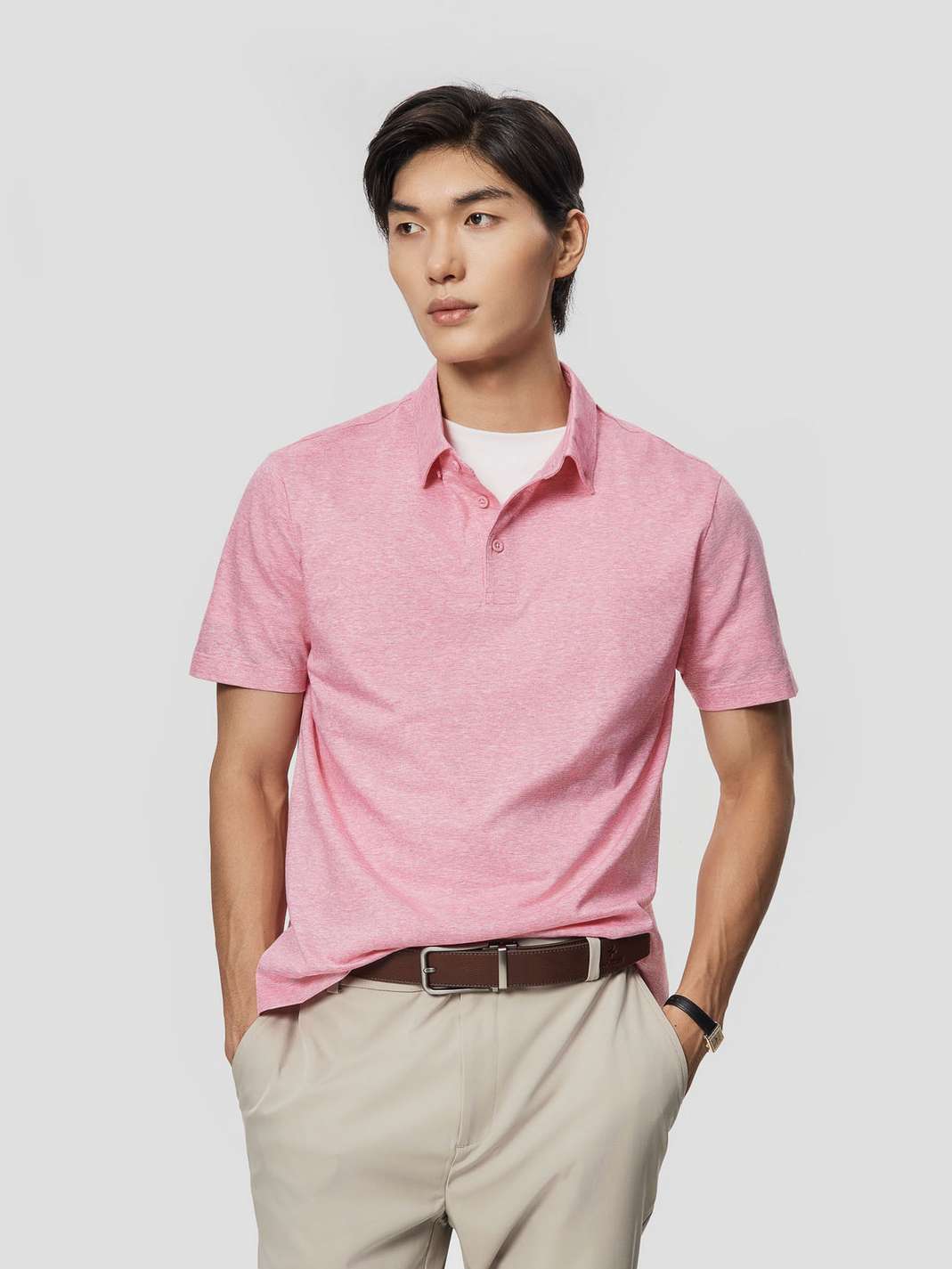 Áo Polo nam Premium Cotton Linen - undefined