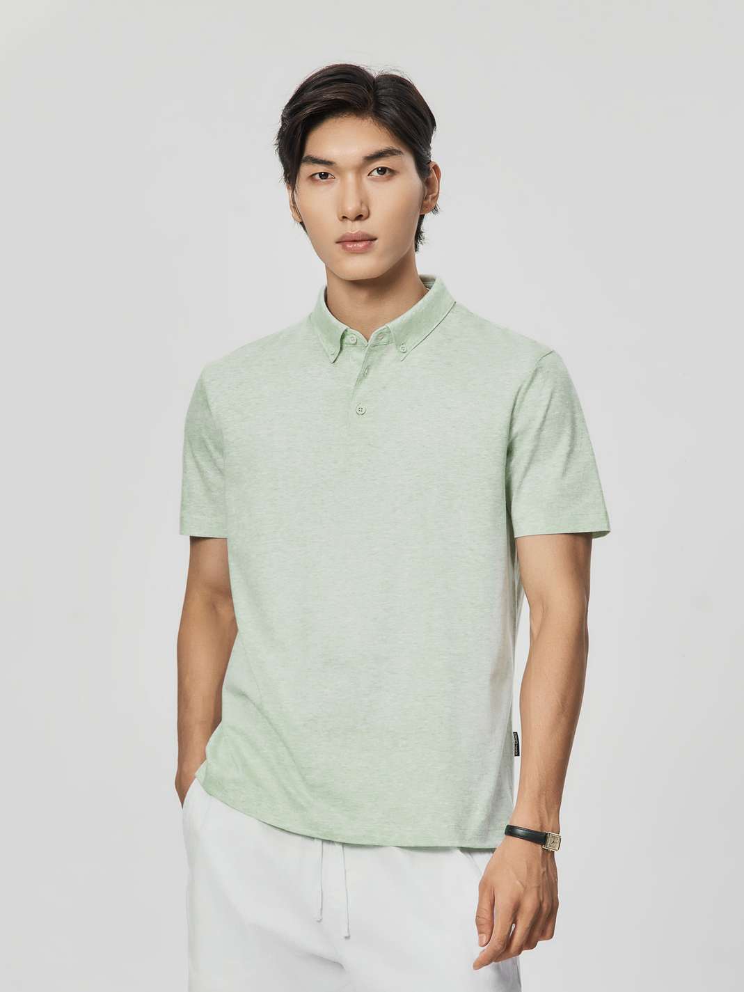 Áo Polo nam Premium Cotton Linen - undefined