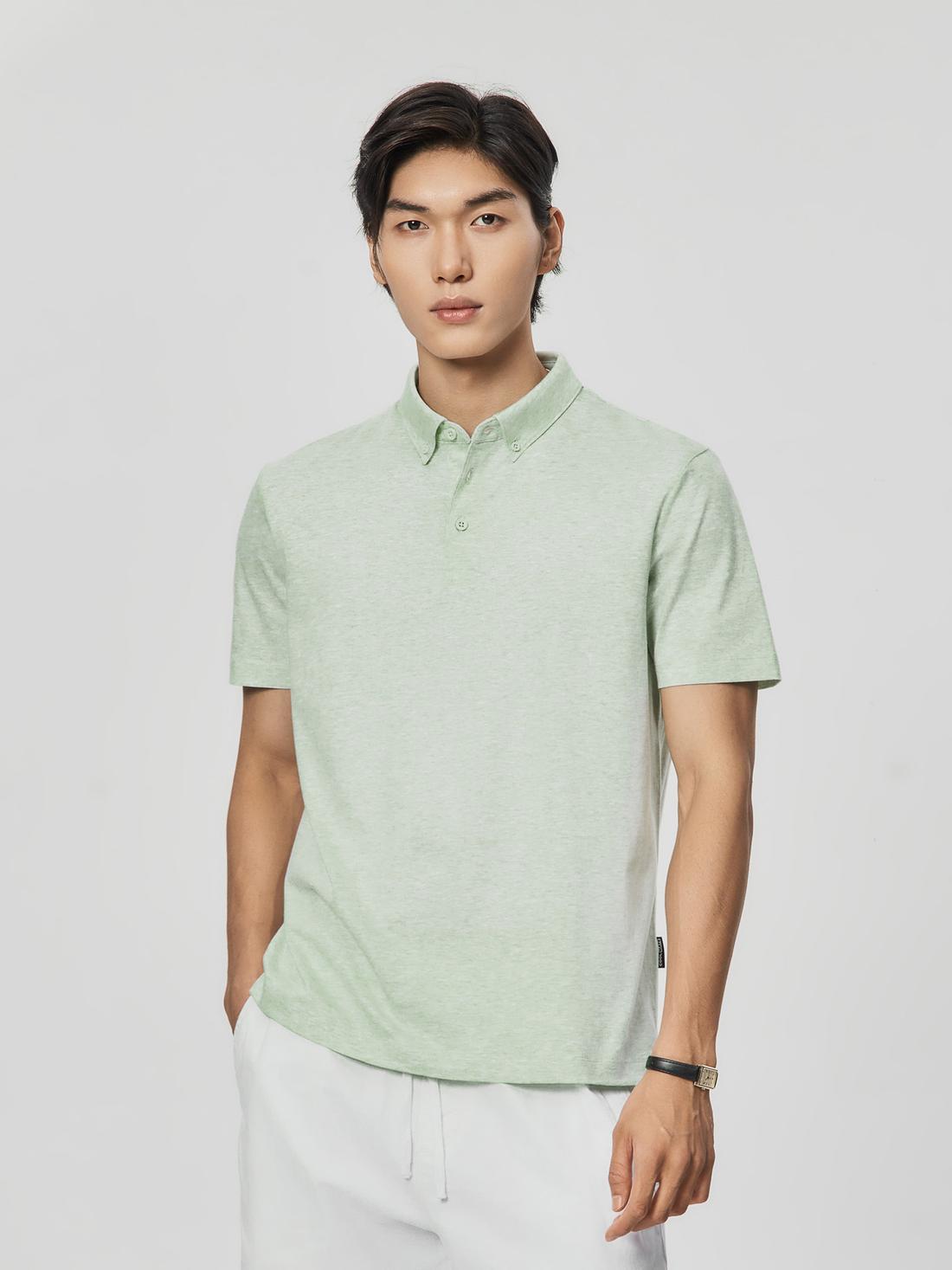 Áo Polo nam Premium Cotton Linen - undefined