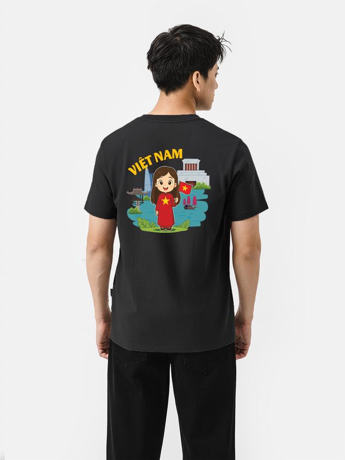 Áo thun Cotton 220gsm Việt Nam Tươi Đẹp bé gái - undefined