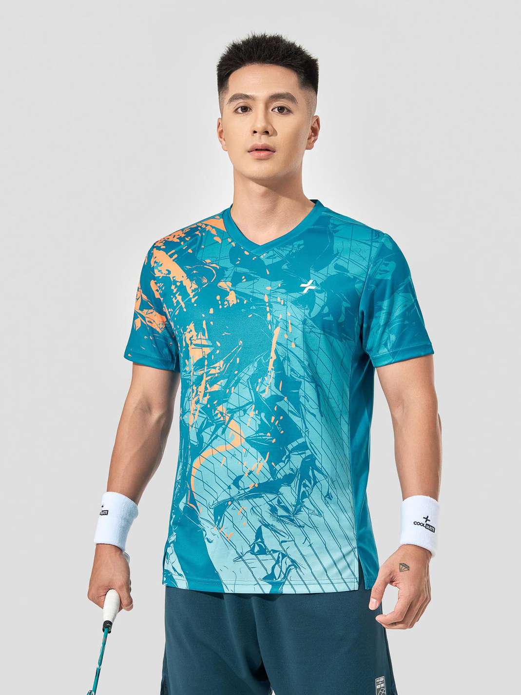 Áo thun cầu lông nam in Abstract Graphic - undefined