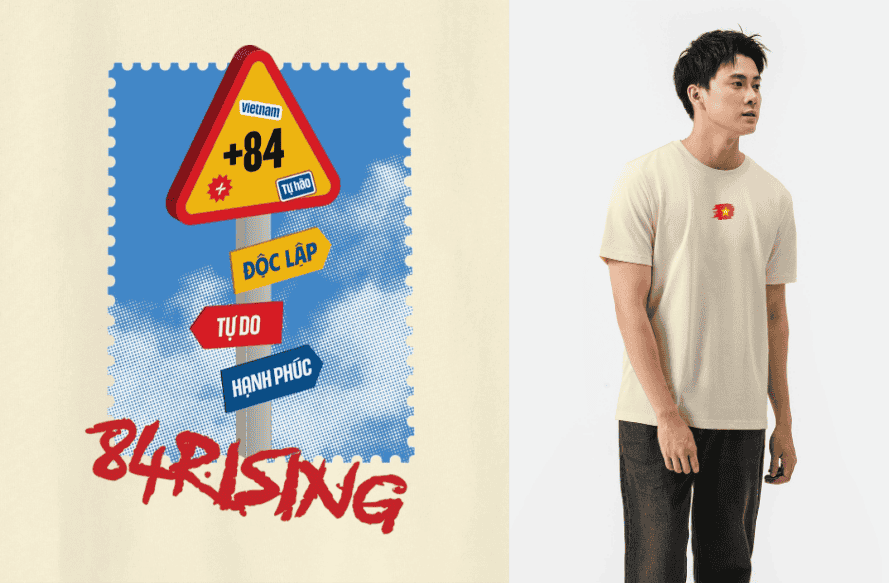 Áo thun Cotton 220gsm 84RISING SIGN