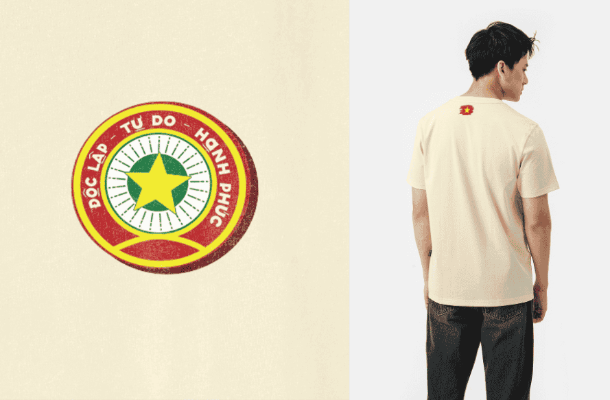 Áo thun Cotton 220gsm Cao Sao Vàng