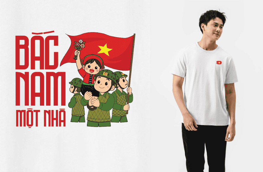 Áo thun Cotton 220gsm Em Bé Điện Biên