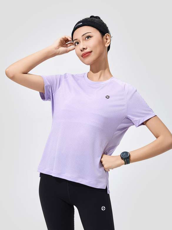 Áo thun nữ chạy bộ Core Tee Slim V2 - undefined