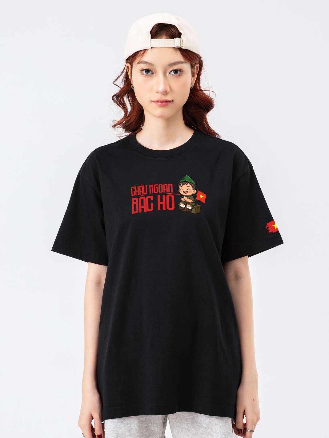 Áo thun Relaxed Fit Cháu ngoan Bác Hồ bé trai - undefined