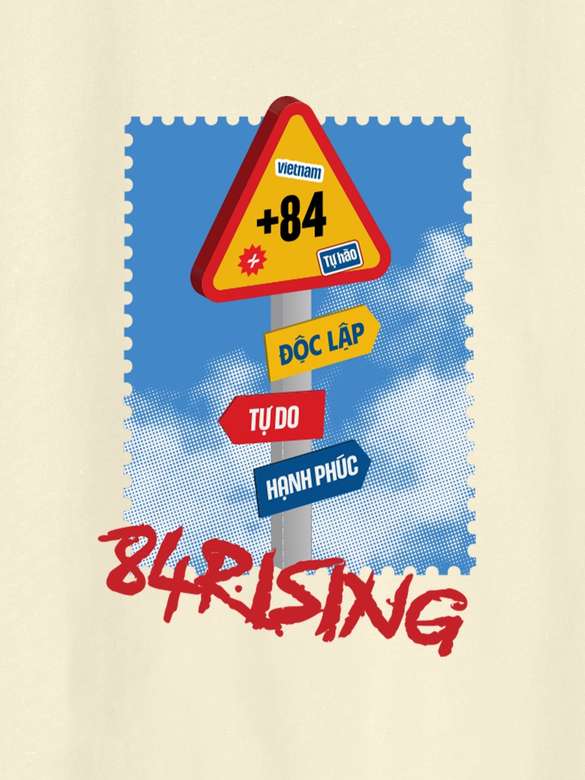 Áo thun Relaxed Fit 84RISING SIGN - undefined