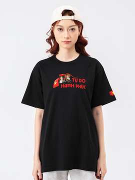 Áo thun Relaxed Fit Em Tự Do Hạnh Phúc - undefined