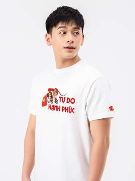 Áo thun Relaxed Fit Em Tự Do Hạnh Phúc - undefined