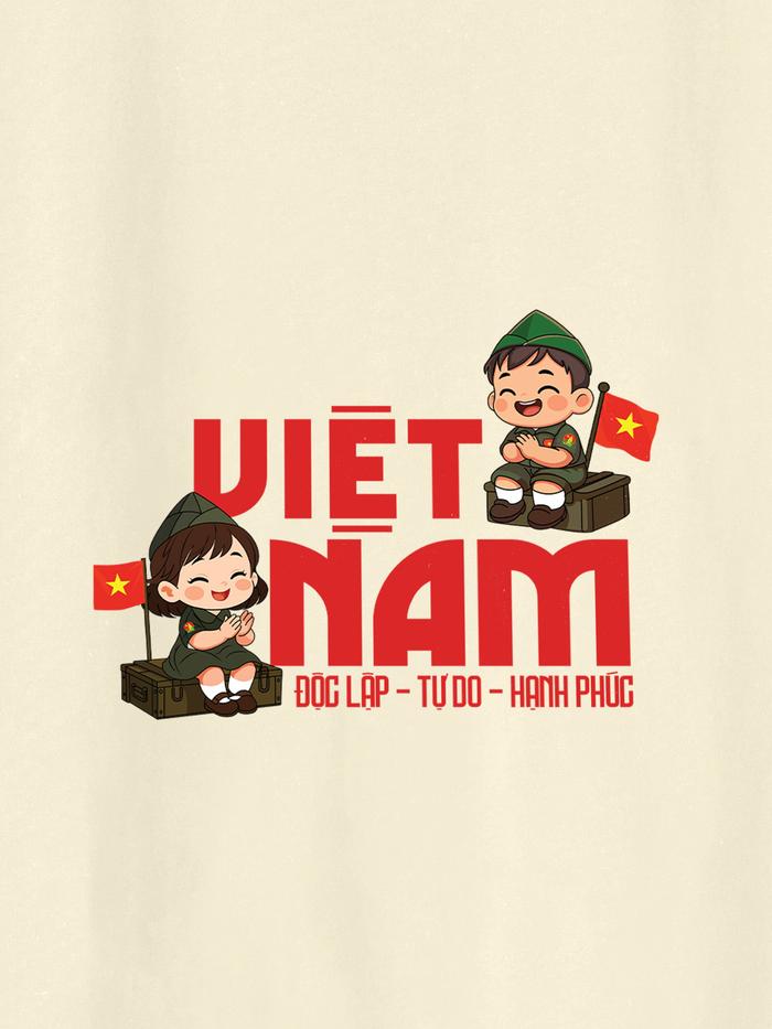 Áo thun Cotton 220gsm Việt Nam bé trai & bé gái - undefined