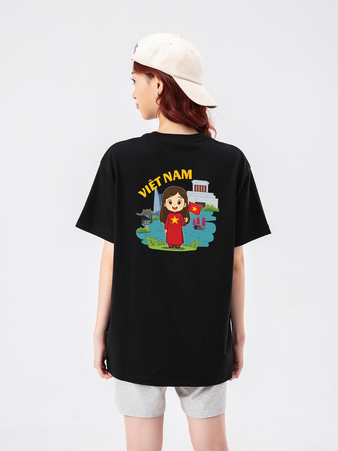 Áo thun Cotton 220gsm Việt Nam Tươi Đẹp bé gái - undefined