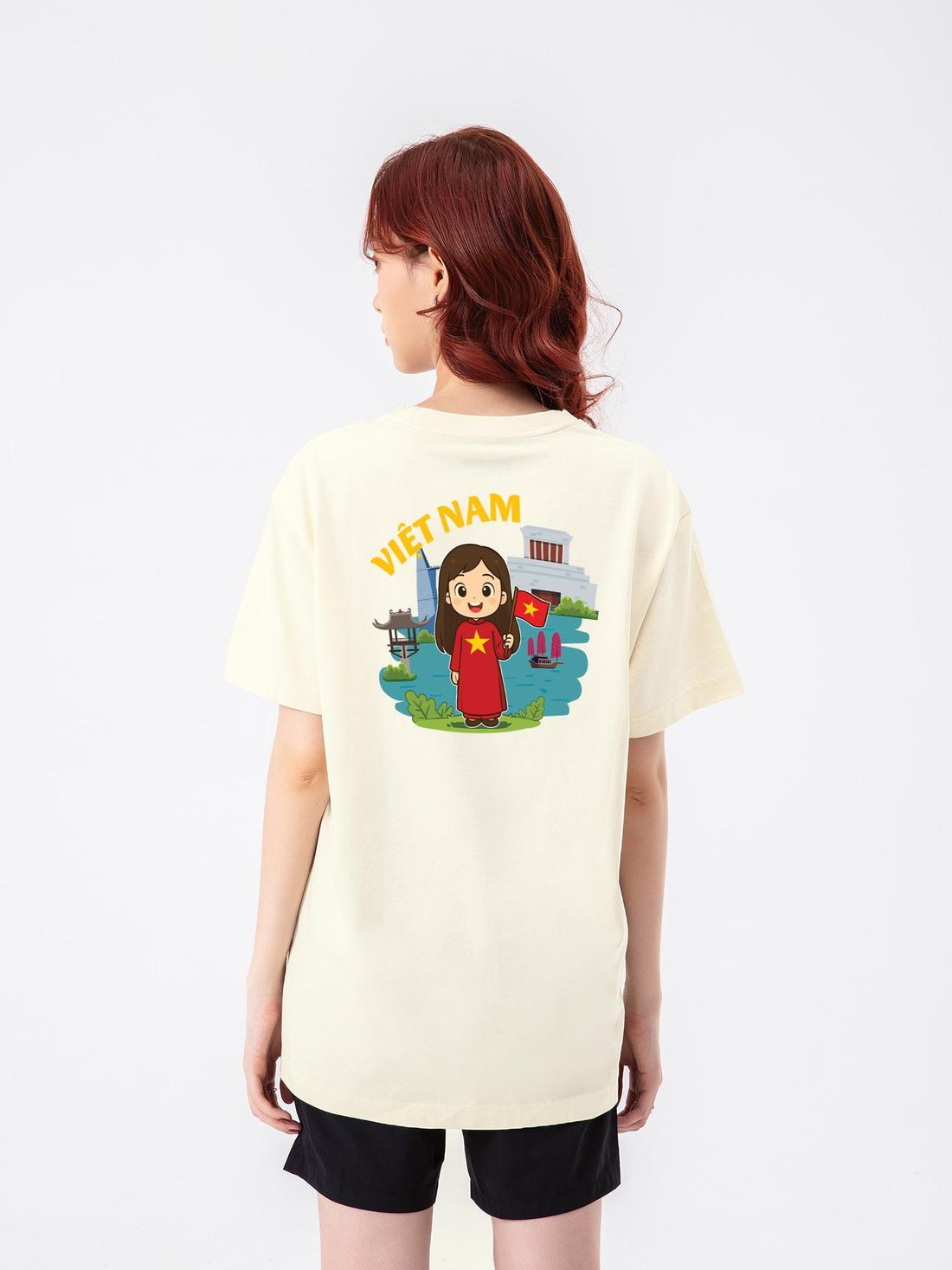 Áo thun Cotton 220gsm Việt Nam Tươi Đẹp bé gái - undefined