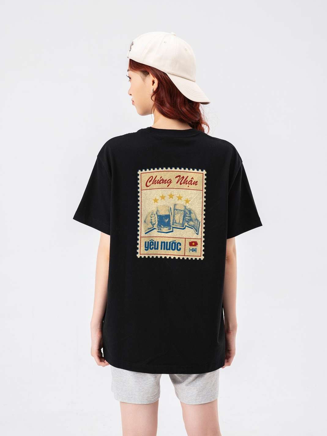 Áo thun Relaxed Fit Yêu Nước 5 Sao - undefined