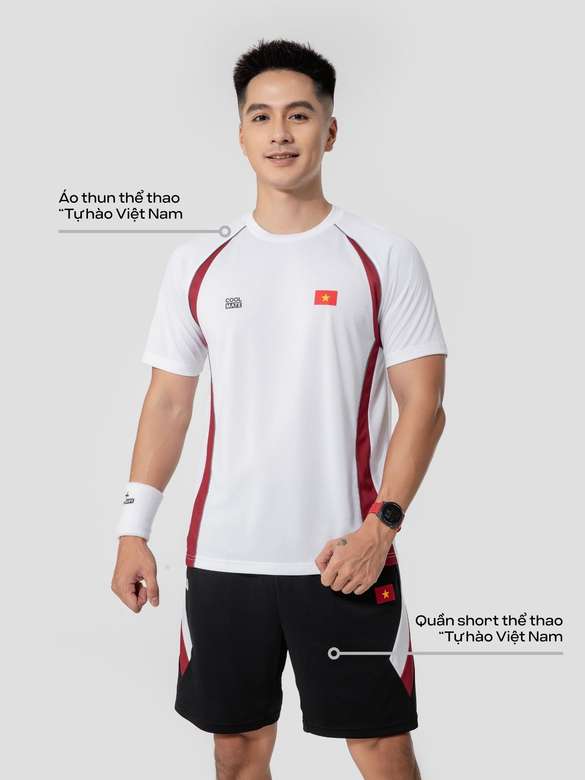 Set đồ Áo thun và Quần short thể thao "Tự hào Việt Nam" - undefined