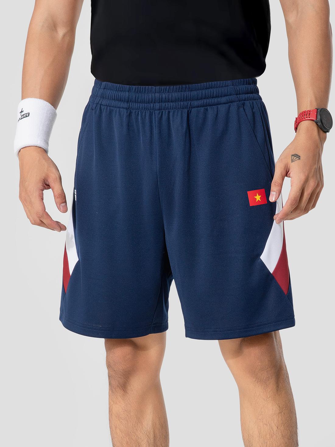 Quần shorts phối màu thể thao "Tự hào Việt Nam" - undefined