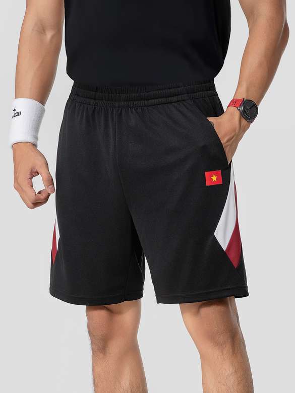 Quần shorts phối màu thể thao "Tự hào Việt Nam" - undefined