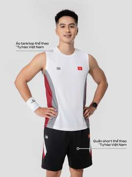 Set đồ Tank top và Quần short thể thao "Tự hào Việt Nam" - undefined