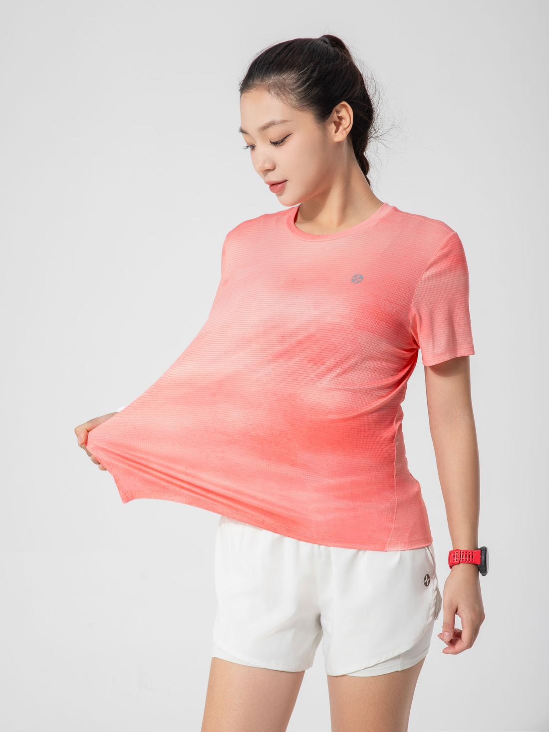 T-shirt chạy bộ nữ Graphic Sky detail 2