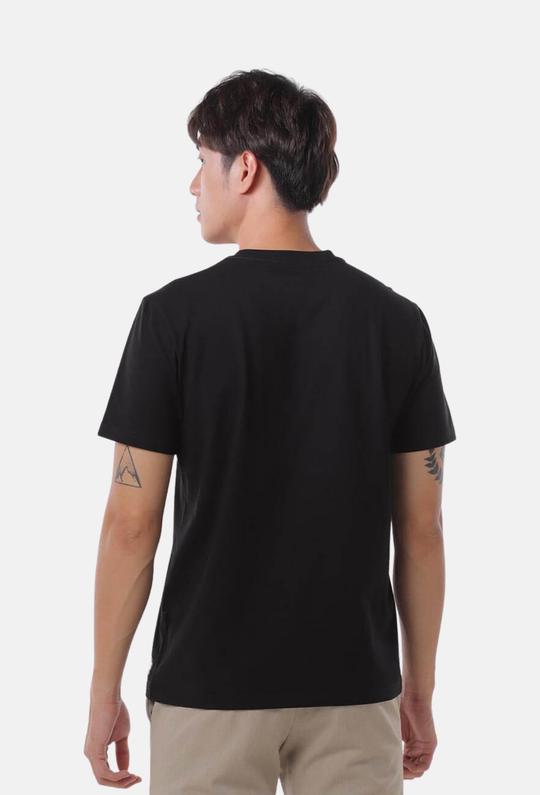 Áo thun nam Cotton Compact phiên bản Premium in Care & Share Typography màu đen - undefined
