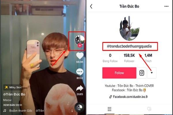 Cách sử dụng TIk Tok - Theo dõi người dùng