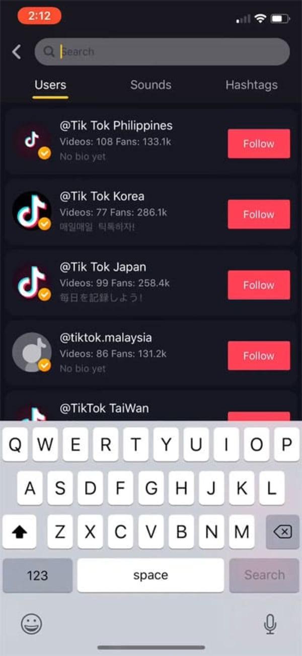 Cách sử dụng TIk Tok - Tìm kiếm video