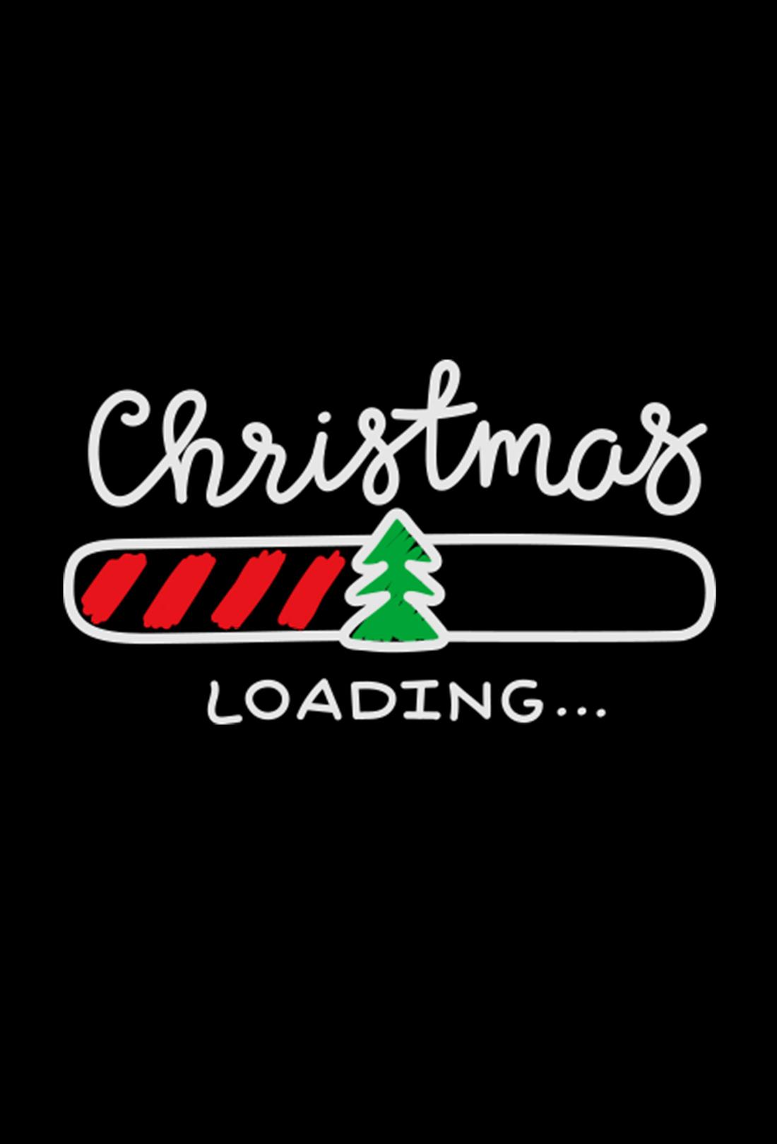 Áo thun dài tay Cotton Compact in Xmas Loading - Màu đen   - undefined