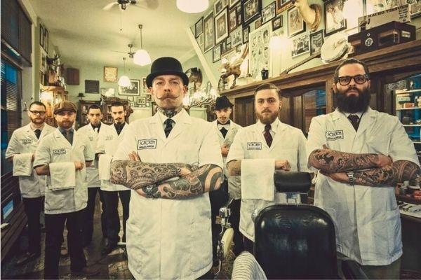 Một Barber Shop hiện đại ở phương Tây