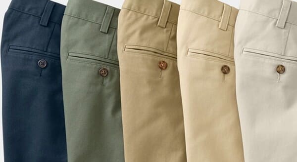 Quần chinos chất lượng cao