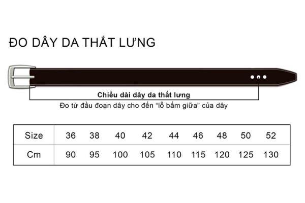 Chiều Dài Thắt Lưng Nam 