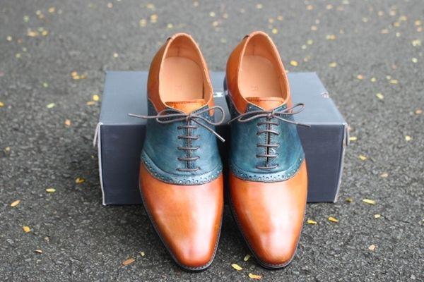 Giày Oxford nam Saddle