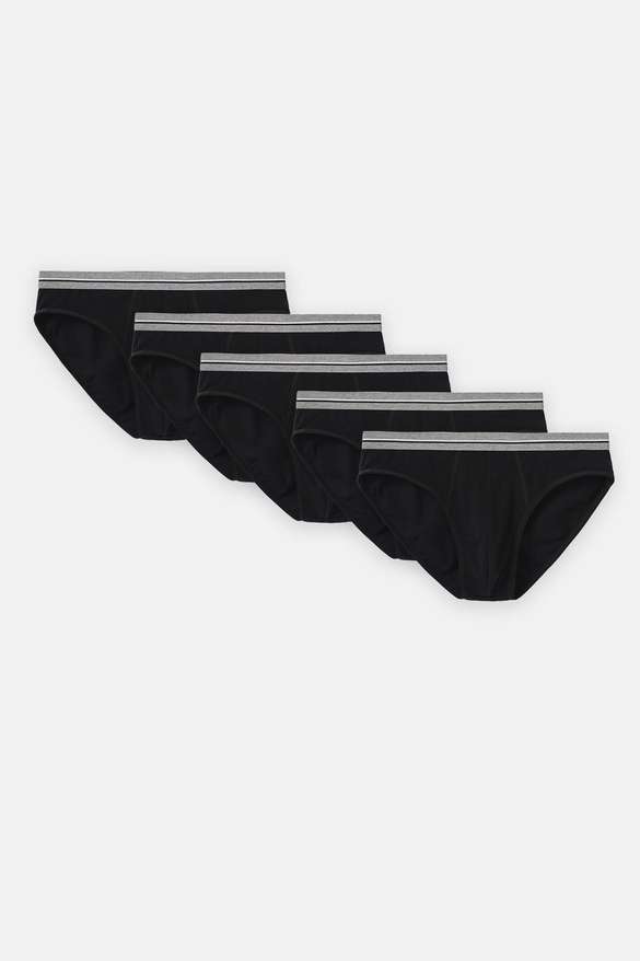 Pack 5 Quần Lót Nam Brief Cotton Basics - undefined