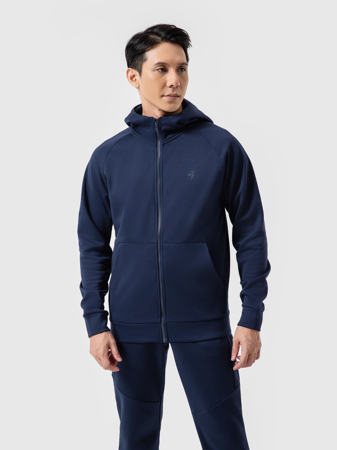 Áo khoác thể thao Fleece Track Jacket Premium có mũ - undefined