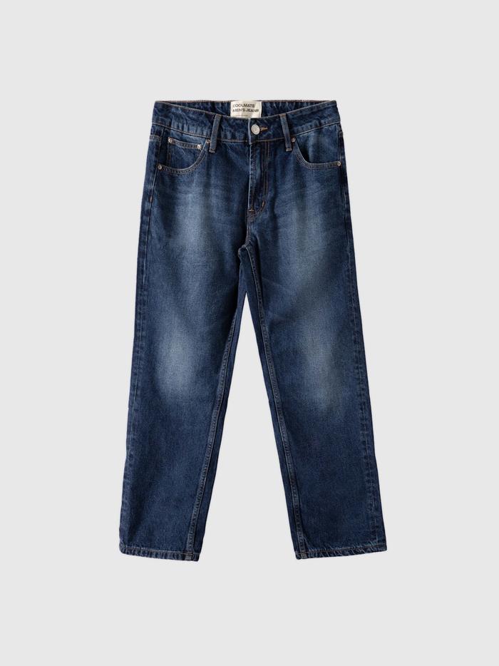 Quần Jeans Nam Basics dáng Straight - undefined