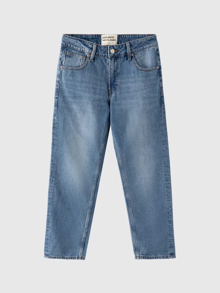 Quần Jeans Nam Basics dáng Straight - undefined