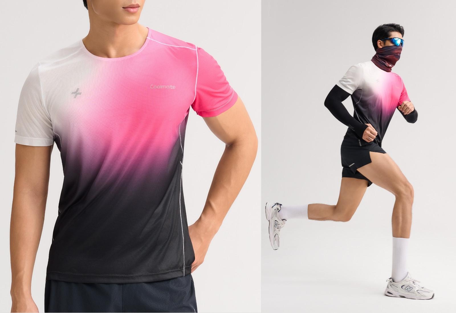 Áo thun chạy bộ nam Ventra Gradient