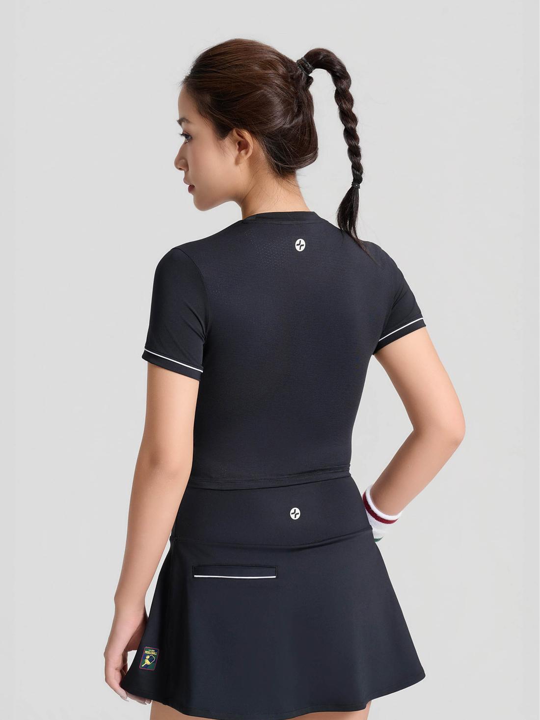 Áo croptop Pickleball Drive Mesh Essentials - undefined