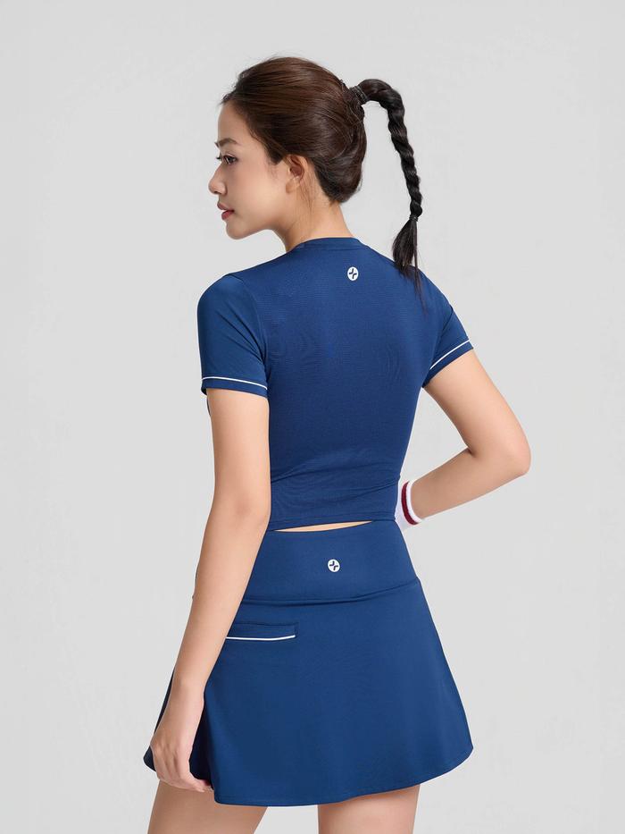 Áo croptop Pickleball Drive Mesh Essentials - undefined