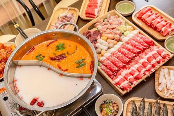 Quán Buffet Seon có cách bày trí đẹp, bắt mắt 