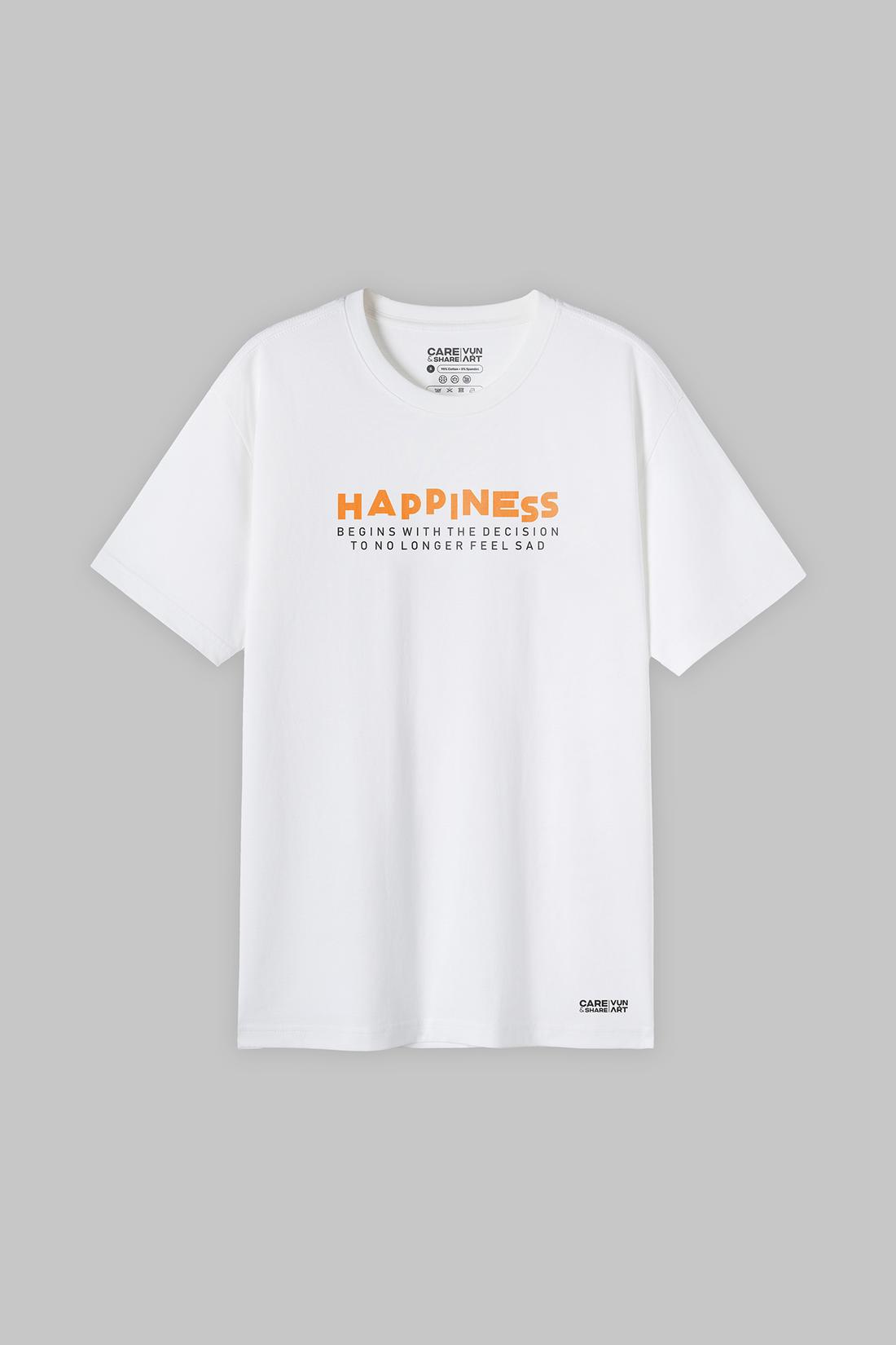 Áo thun Cotton Compact Care & Share Happiness - undefined