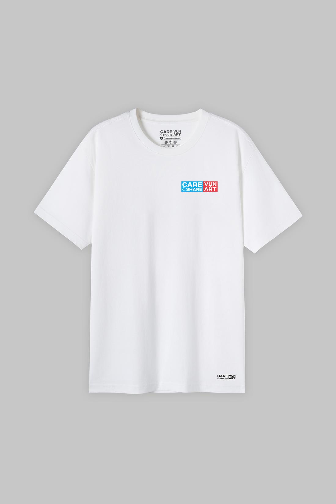 Áo thun Cotton Compact In Lụa VỤN ART Logo Trái V1 - undefined