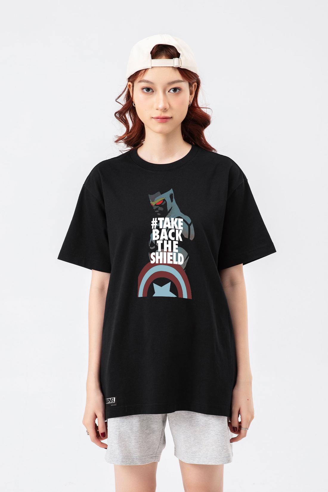 Áo thun Relaxed Fit 84RISING Marvel Captain America - #Takebacktheshield - undefined