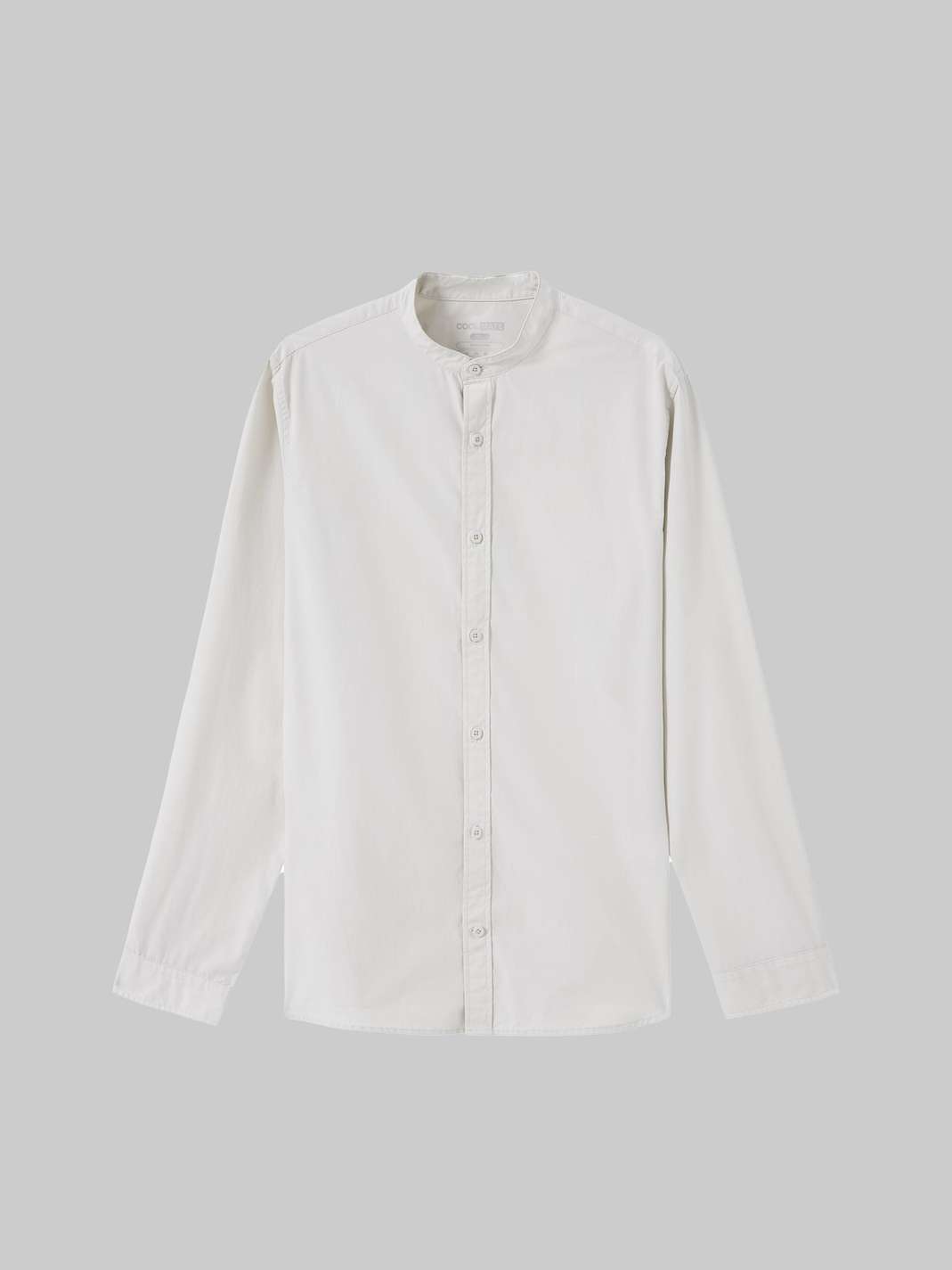 Áo sơ mi dài tay cổ tàu Premium Poplin  - undefined