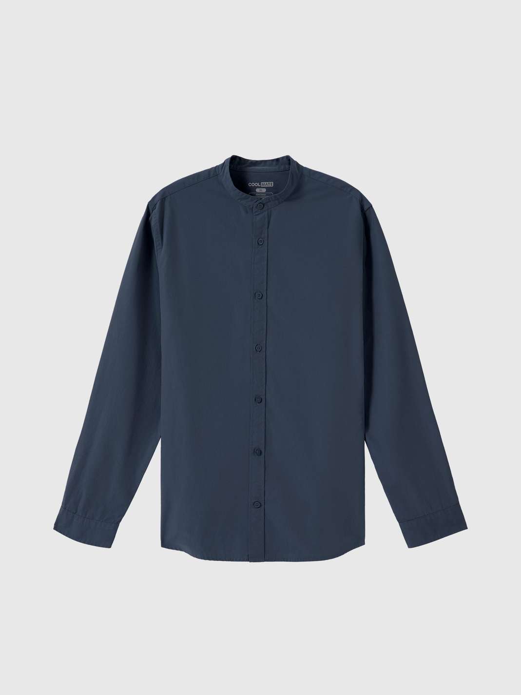 Áo sơ mi dài tay cổ tàu Premium Poplin  - undefined