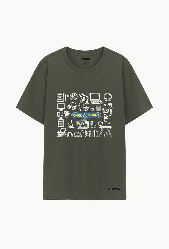 Áo thun Cotton Compact Care-Share phiên bản Văn phòng - undefined