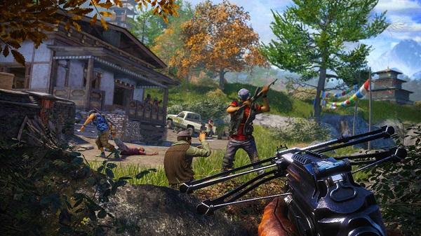 Ảnh chụp màn hình gameplay Far Cry 4, thể hiện bối cảnh game