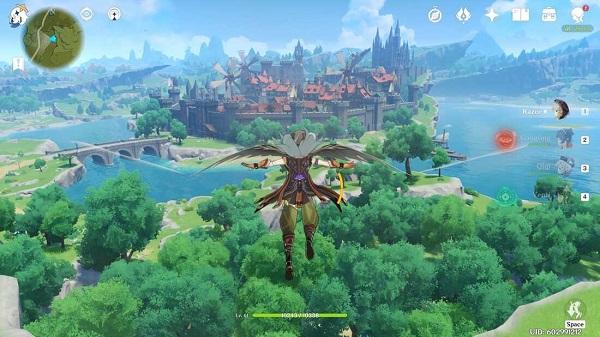 Ảnh chụp màn hình gameplay Genshin Impact, thể hiện đồ họa game